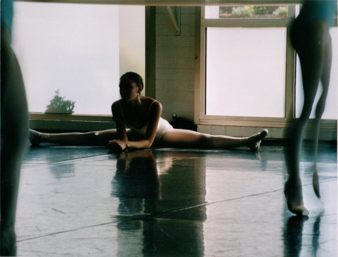 ballet dancer stretching